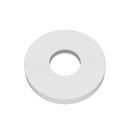 7/8 in. Brass Escutcheon in Matte White