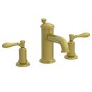 Widespread Bathroom Sink Faucet with Double Lever Handle in Antique Brass
