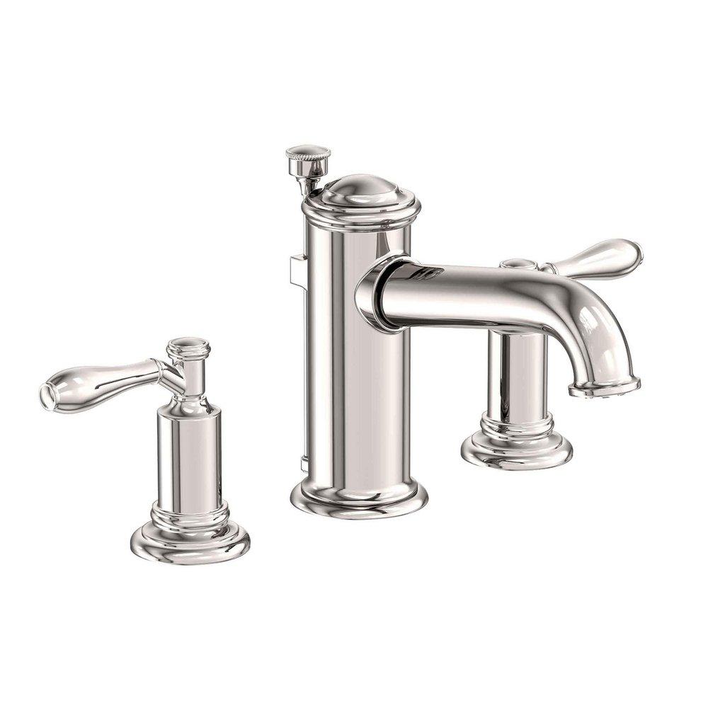 Newport Brass Polished Nickel - Natural Two Handle Widespread Bathroom Sink Faucet 