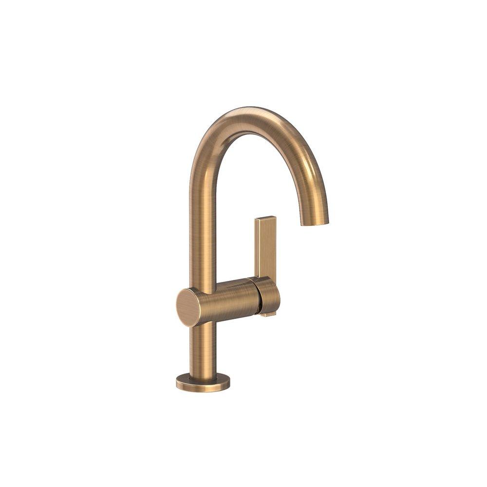 Newport Brass Antique Brass Single Handle Monoblock Bathroom Sink Faucet 