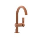 Single Handle Bathroom Sink Faucet in Polished Copper