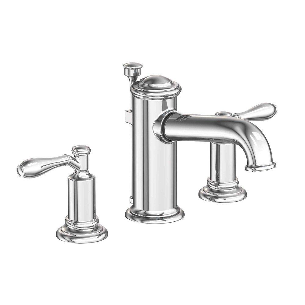 Newport Brass Polished Chrome Two Handle Widespread Bathroom Sink Faucet 