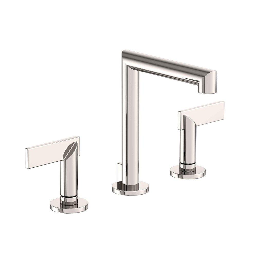 Newport Brass Polished Nickel - Natural Two Handle Widespread Bathroom Sink Faucet 