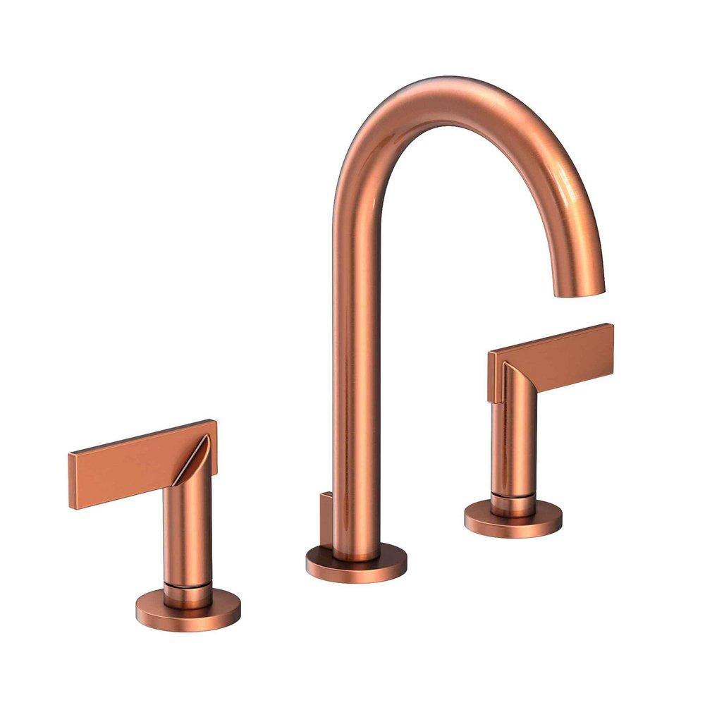 Newport Brass Antique Copper Two Handle Widespread Bathroom Sink Faucet 