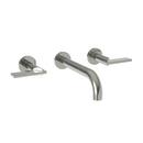 Newport Brass Polished Nickel - Natural Two Handle Widespread Bathroom Sink Faucet 