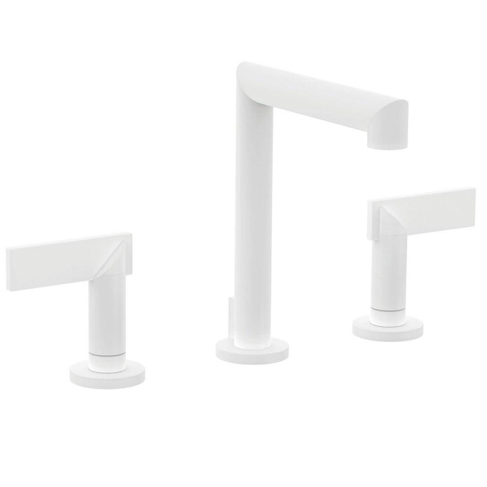 Newport Brass White Two Handle Widespread Bathroom Sink Faucet 