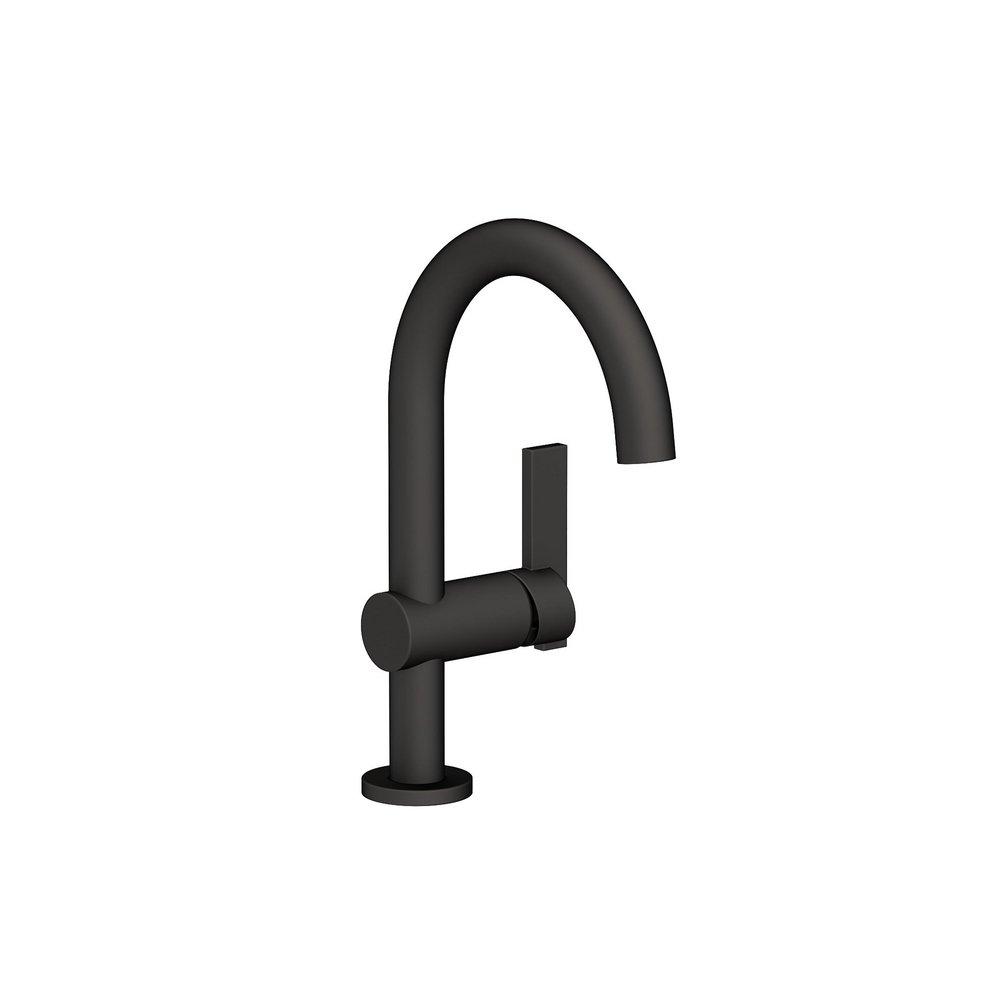 Newport Brass Flat Black Single Handle Monoblock Bathroom Sink Faucet 