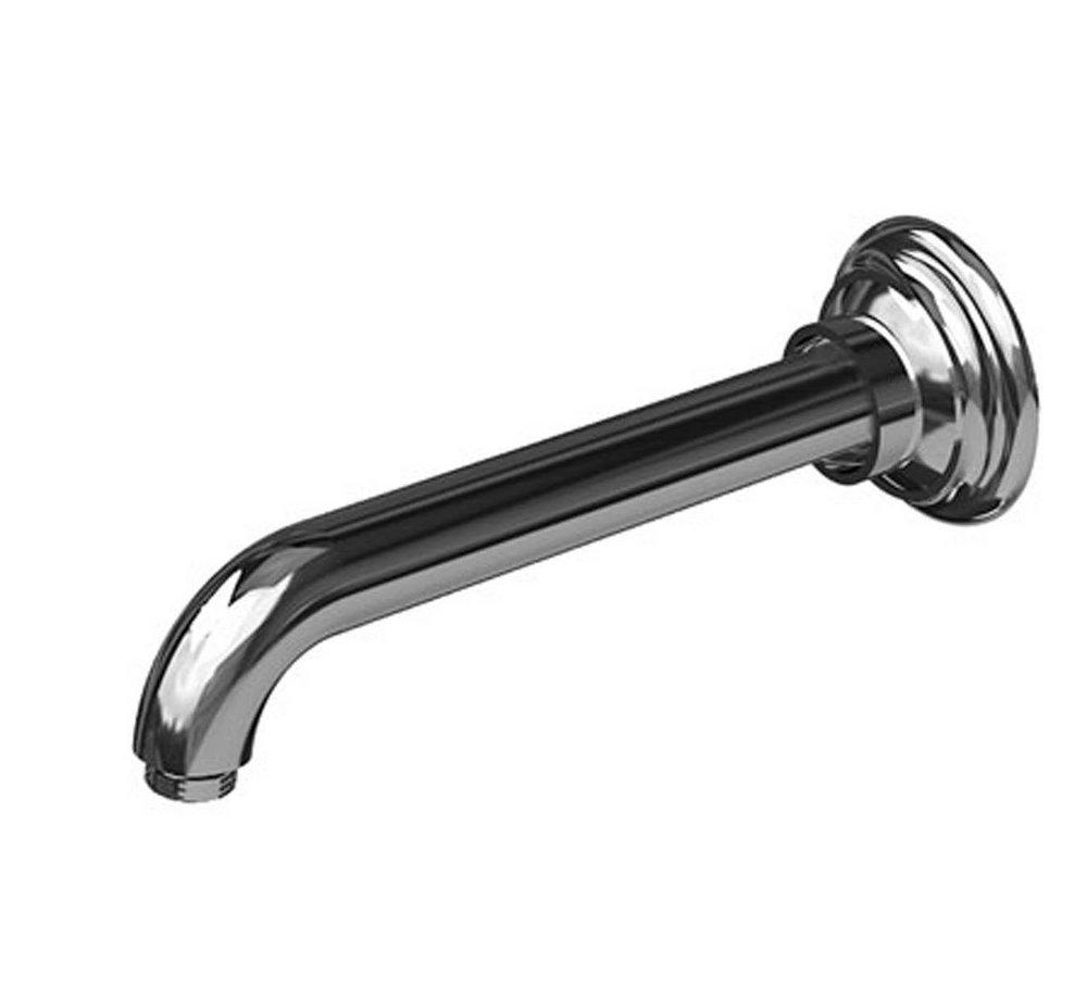 Newport Brass Polished Nickel 1/2 x 8 in. NPT Solid Brass Shower Arm and Flange 