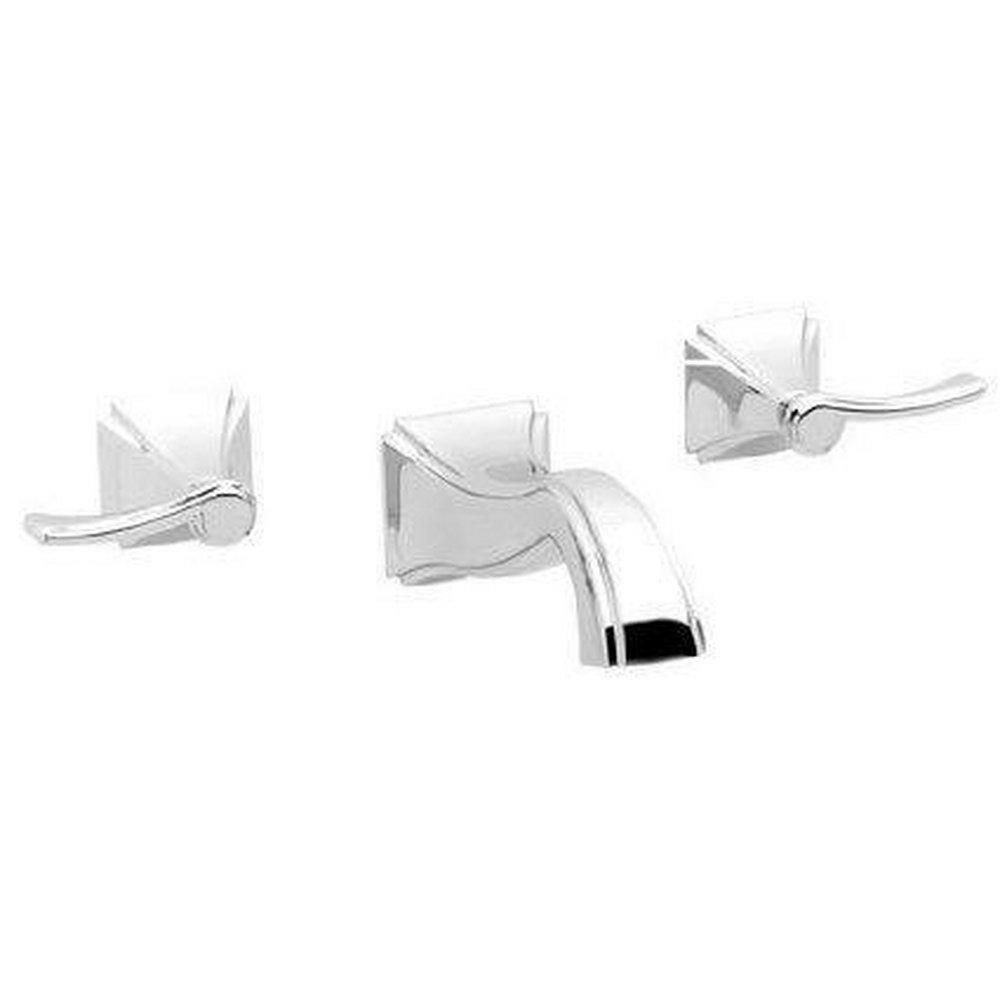 Newport Brass Polished Nickel - Natural Wall Mount Tub Faucet Trim with Double Lever Handle 