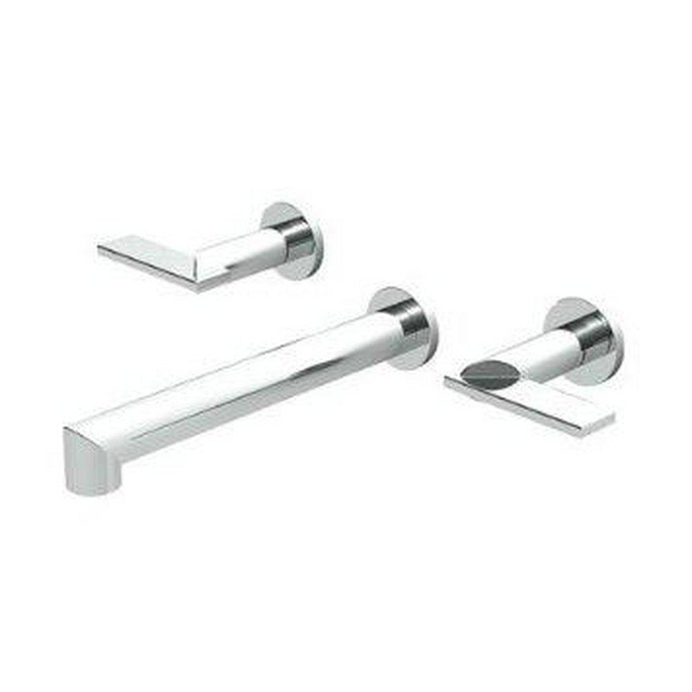 Newport Brass Polished Nickel - Natural Tub Faucet with Double Lever Handle 