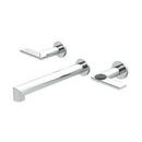 Tub Faucet with Double Lever Handle in Polished Nickel - Natural