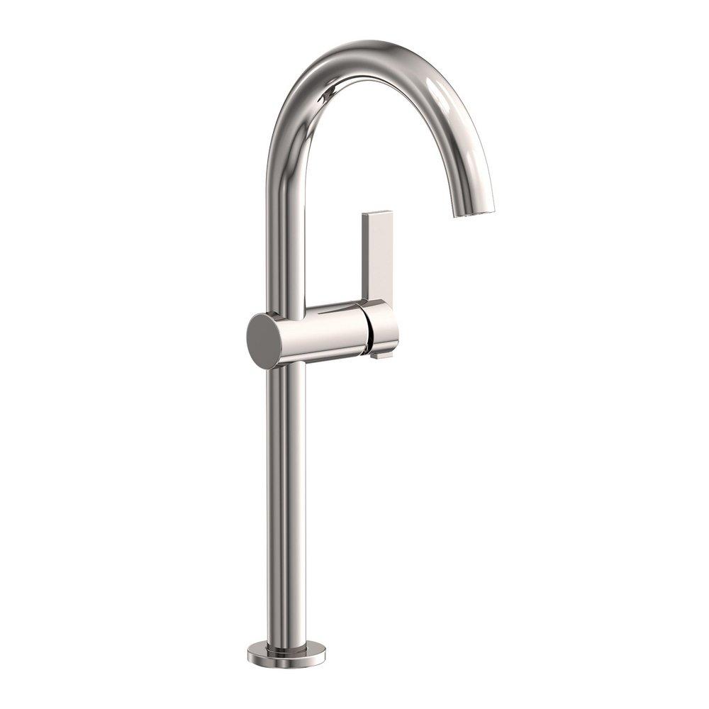 Newport Brass Polished Nickel Single Handle Monoblock Bathroom Sink Faucet Lever Handle 