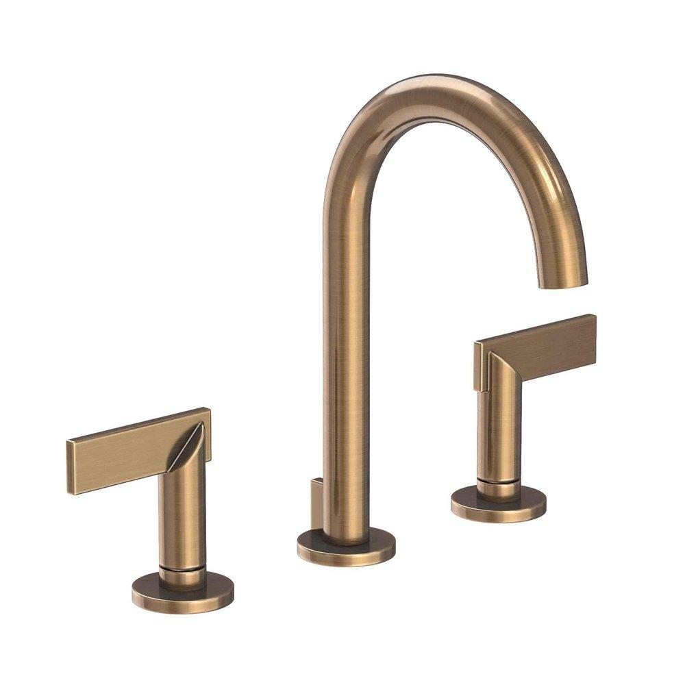 Newport Brass Antique Brass Two Handle Widespread Bathroom Sink Faucet 