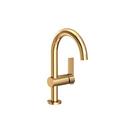 Newport Brass Uncoated Polished Brass - Living Single Handle Monoblock Bathroom Sink Faucet 