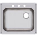 Dayton Satin 25 x 21-1/4 in. Stainless Steel Single Bowl Drop-in Kitchen Sink in Satin 