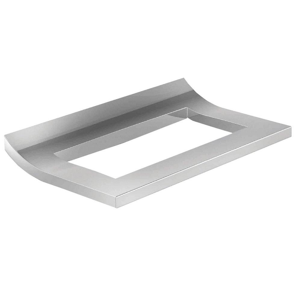 Newport Brass Polished Chrome Rectangular Closed Towel Ring 