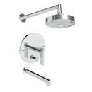 Newport Brass Satin Nickel - PVD Single Handle Single Function Bathtub & Shower Faucet (Trim Only) 