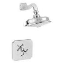 1.8 gpm Pressure Balance Shower Trim with Single Cross Handle in Polished Nickel - Natural
