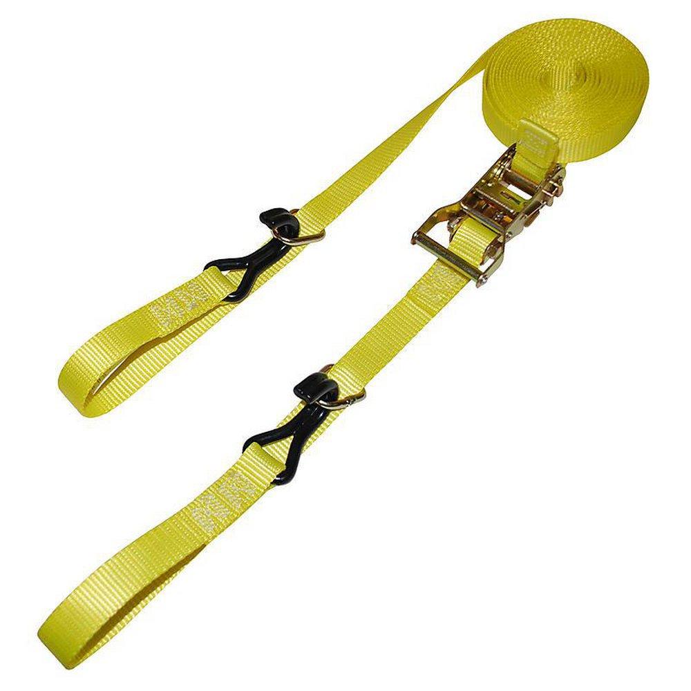 Tiegrrr Straps Heavy Duty Ratchet Strap with J-Hook and D-Ring 