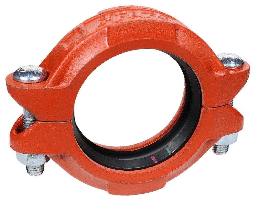 Gruvlok Black Rust Inhibiting Painted Grooved Ductile Iron Coupling 