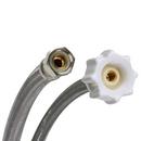 Fluidmaster Stainless Steel Compression x Ballcock Stainless Steel Toilet Connector 