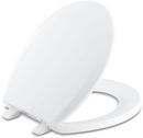 Plastic Round Closed Front With Cover Toilet Seat in White