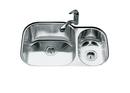 KOHLER Stainless Steel 30-3/4 x 20-1/8 in. No Hole Double Bowl Undermount Kitchen Sink 