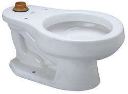 Elongated Toilet Bowl in White