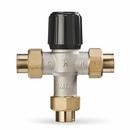 Resideo Metallic Union Sweat Hydronic Mixing Valve Nickel Plated Brass, Rubber and Plastic 150 psi 
