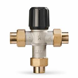 Union Sweat Hydronic Mixing Valve Nickel Plated Brass, Rubber and Plastic 150 psi 120F