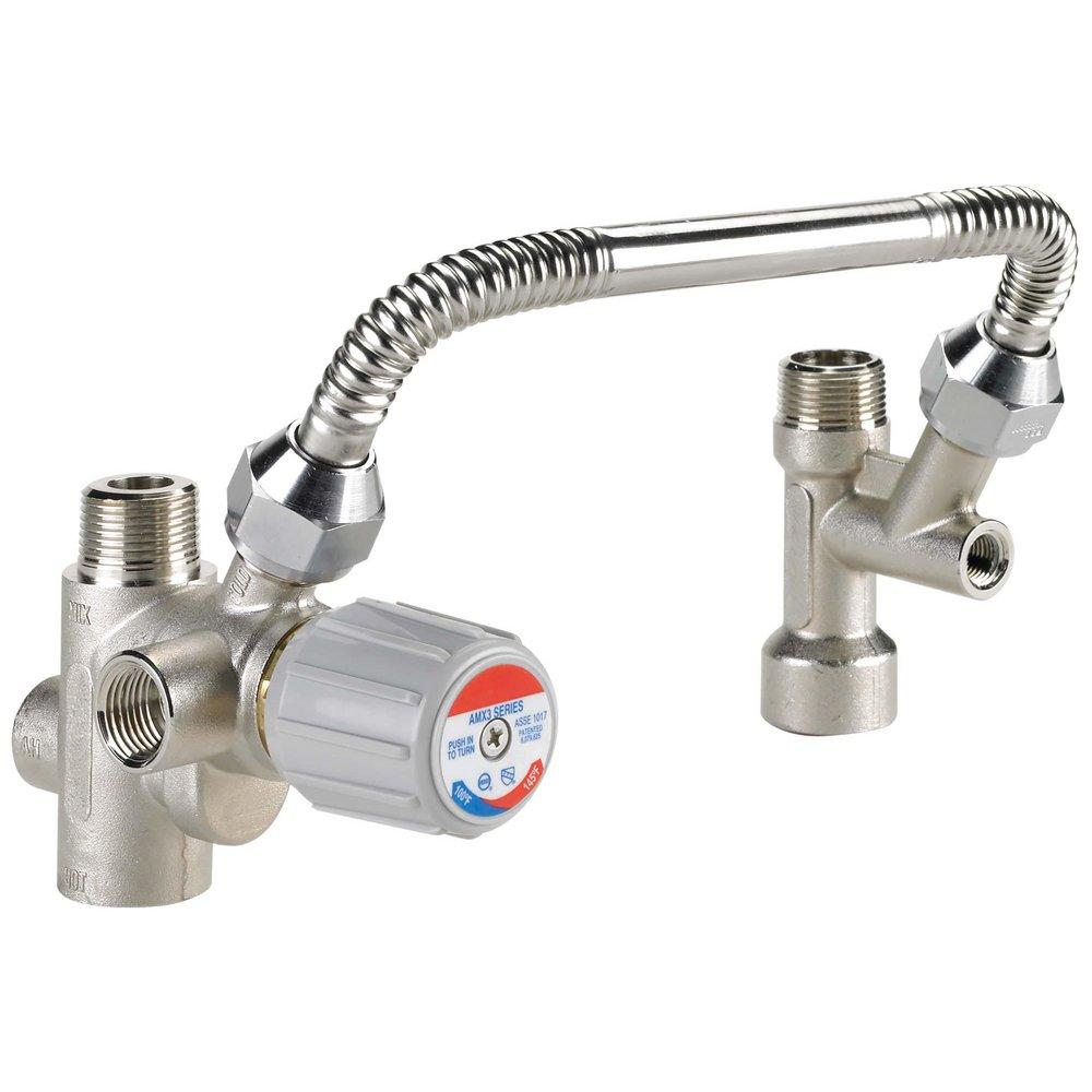 Resideo Metallic FNPT Hydronic Mixing Valve Brass, Stainless and Plastic 150 psi 