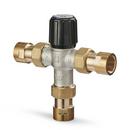 Resideo Metallic Union NPT Hydronic Mixing Valve Nickel Plated Brass, Rubber and Plastic 150 psi 