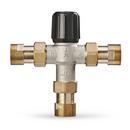 Resideo Metallic Union NPT Hydronic Mixing Valve Nickel Plated Brass, Rubber and Plastic 150 psi 