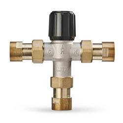 Union NPT Hydronic Mixing Valve Nickel Plated Brass, Rubber and Plastic 150 psi 120F