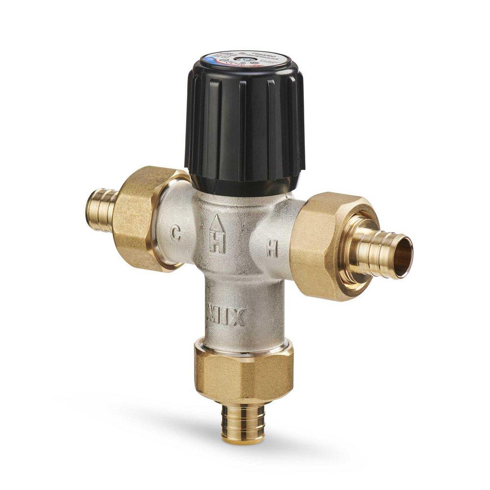 Resideo Metallic Union PEX Thermostat Mixing Valve 
