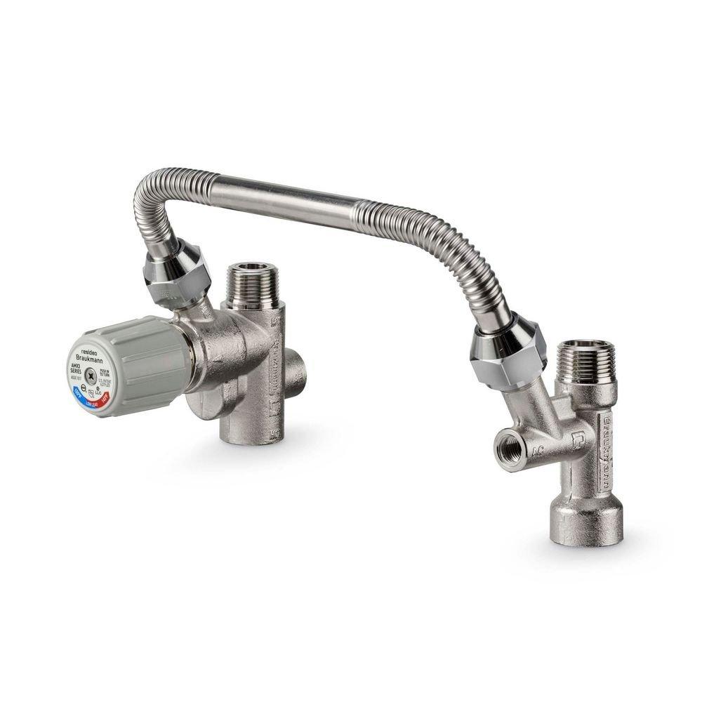 Resideo Metallic Mix Valve Kit with 8 in. Flex Connector 