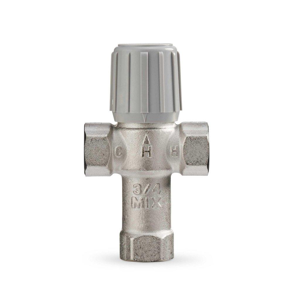 Resideo Metallic NPT Hydronic Mixing Valve Nickel Plated Brass, Rubber and Plastic 150 psi 