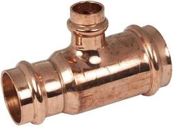 1-1/4 x 1 x 1 in. Copper Press Tee