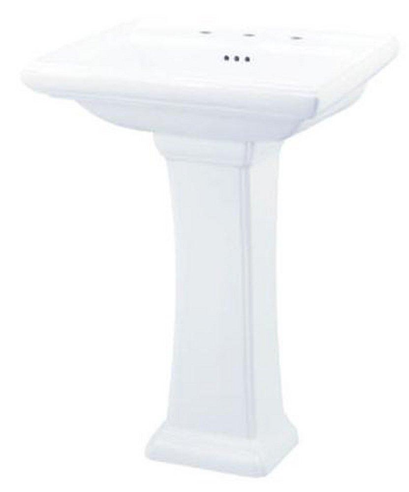 Gerber Plumbing White Pedestal Sink Base 