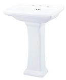 Gerber Plumbing White Pedestal Sink Base 