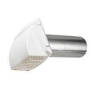 4 in. Wide Mouth Exhaust Hood in White