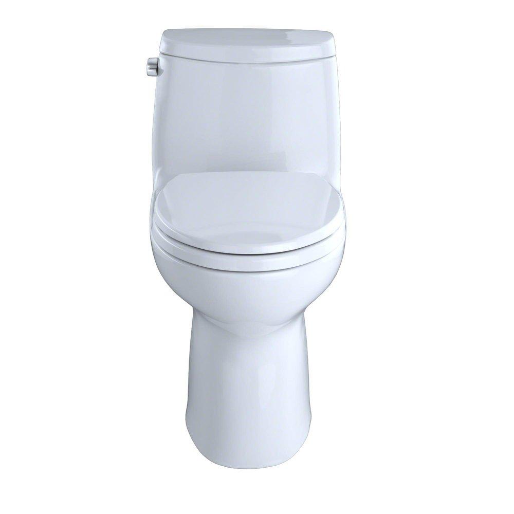 TOTO Cotton 1.28 gpf Elongated One Piece Toilet with Left-Hand Trip Lever 