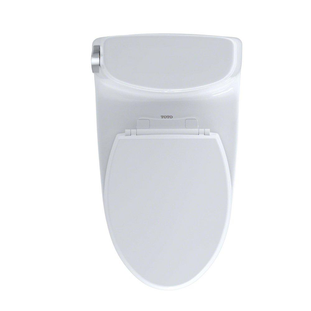 TOTO Cotton 1.28 gpf Elongated One Piece Toilet with Left-Hand Trip Lever 