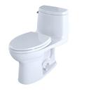 TOTO Cotton 1.28 gpf Elongated One Piece Toilet with Left-Hand Trip Lever 
