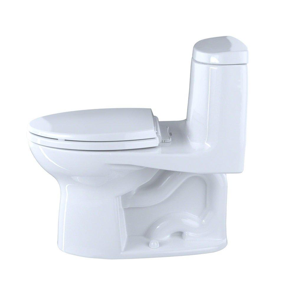 TOTO Cotton 1.28 gpf Elongated One Piece Toilet with Left-Hand Trip Lever 