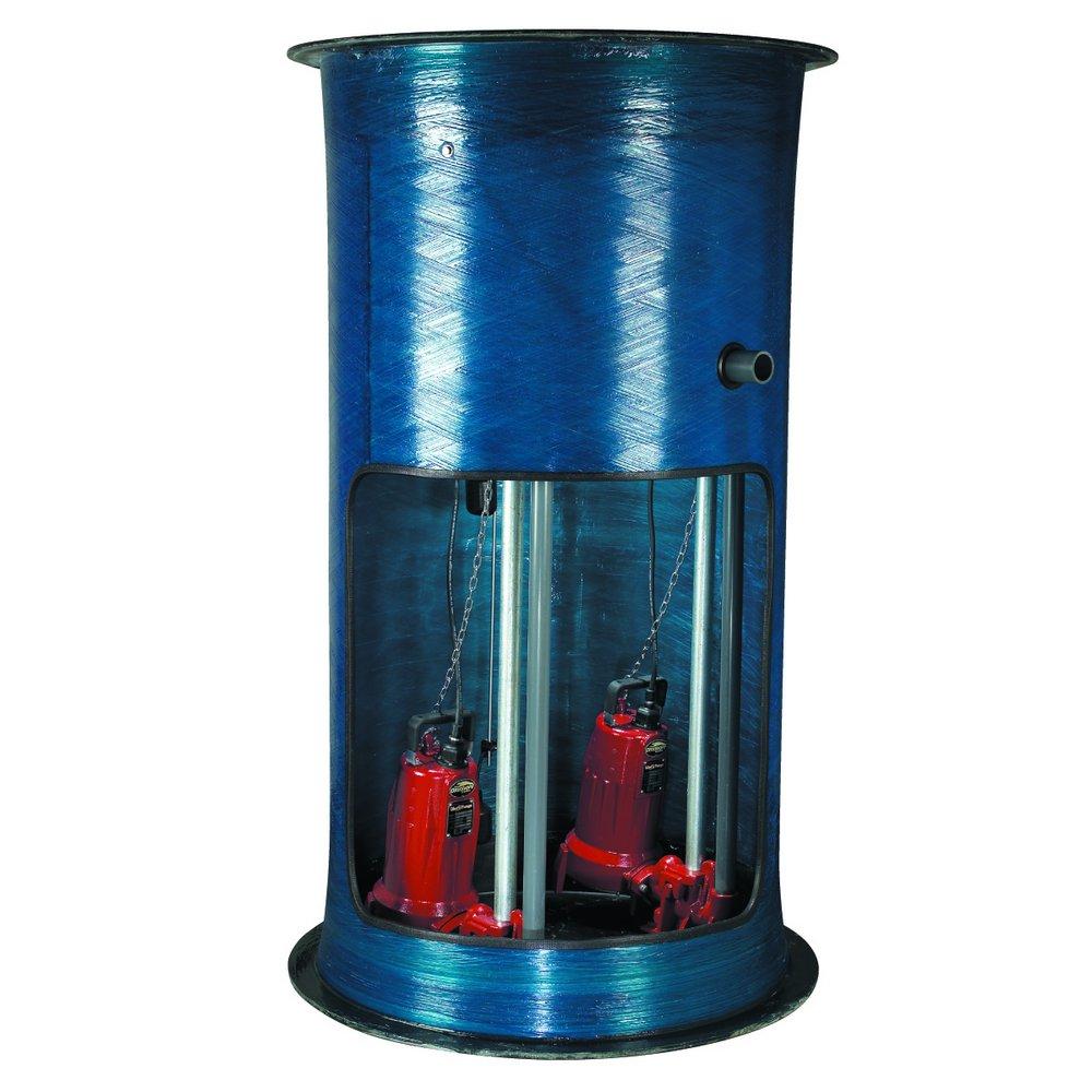 2 HP 36X84 Basin Duplex Grinder Pump Package 