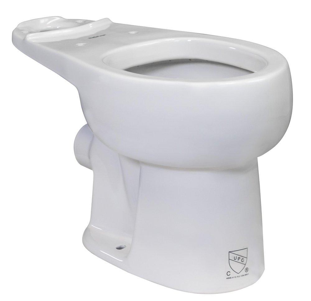 Liberty Pumps White Round Toilet Bowl 