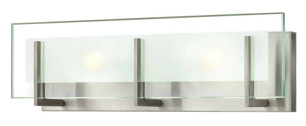 Hinkley Brushed Nickel 18 in. 60W 2-Light Bath Sconce 