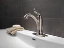 Delta Faucet Brilliance Stainless Single Handle Monoblock Bathroom Sink Faucet with Pop-Up Drain Assembly 