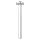 12 in. Ceiling Shower Arm with Square Flange in Starlight Chrome